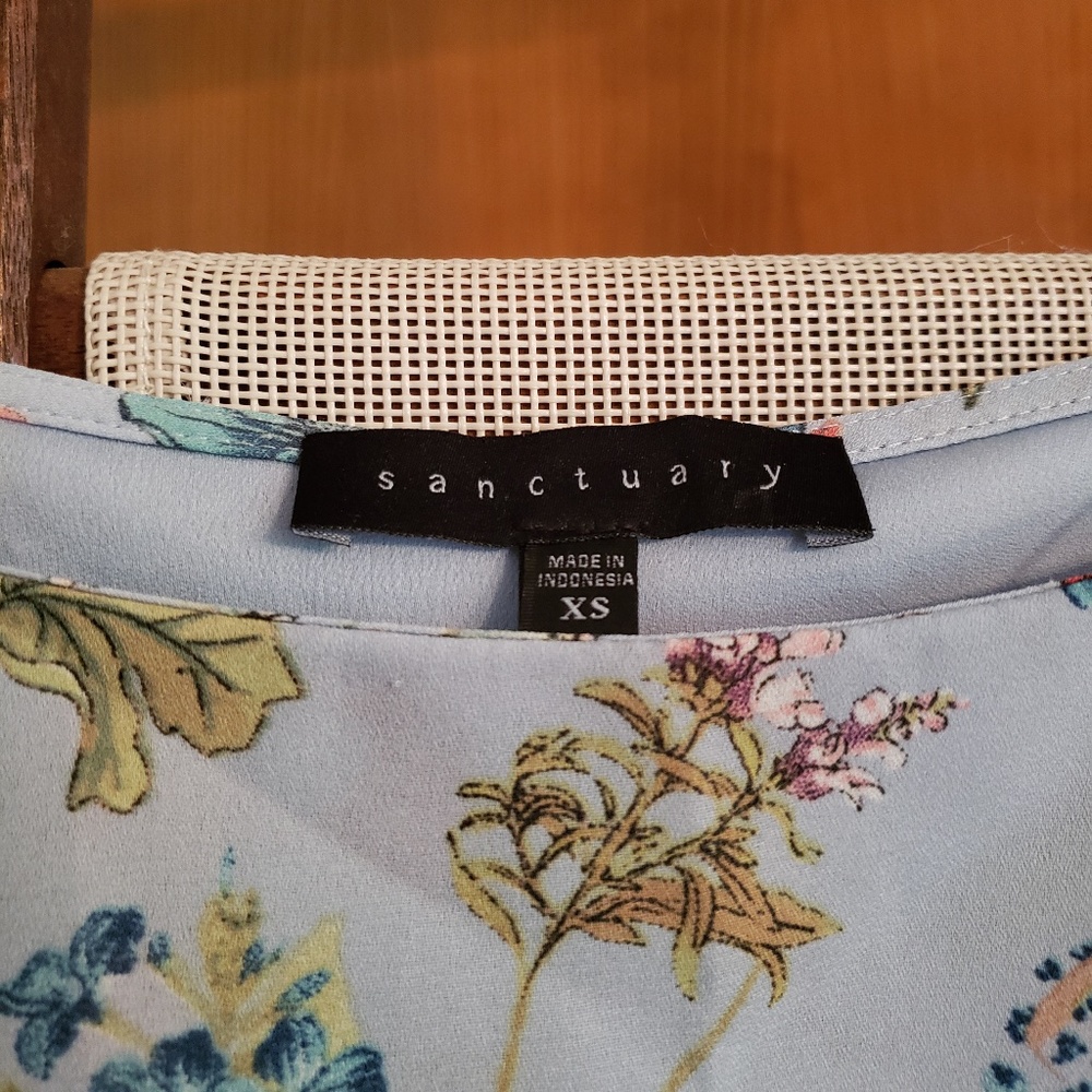 Sanctuary Garden Print Off-Shoulder Dress